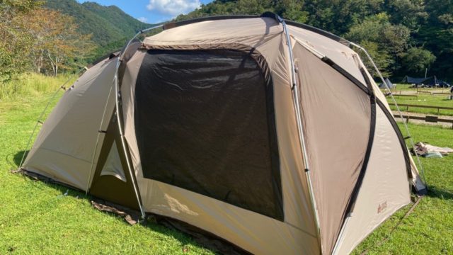 テントの感想【ロゴス PANELドゥーブルXL／ツールームテント】キャンプ